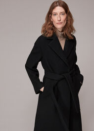 Tie Waist Wool Coat