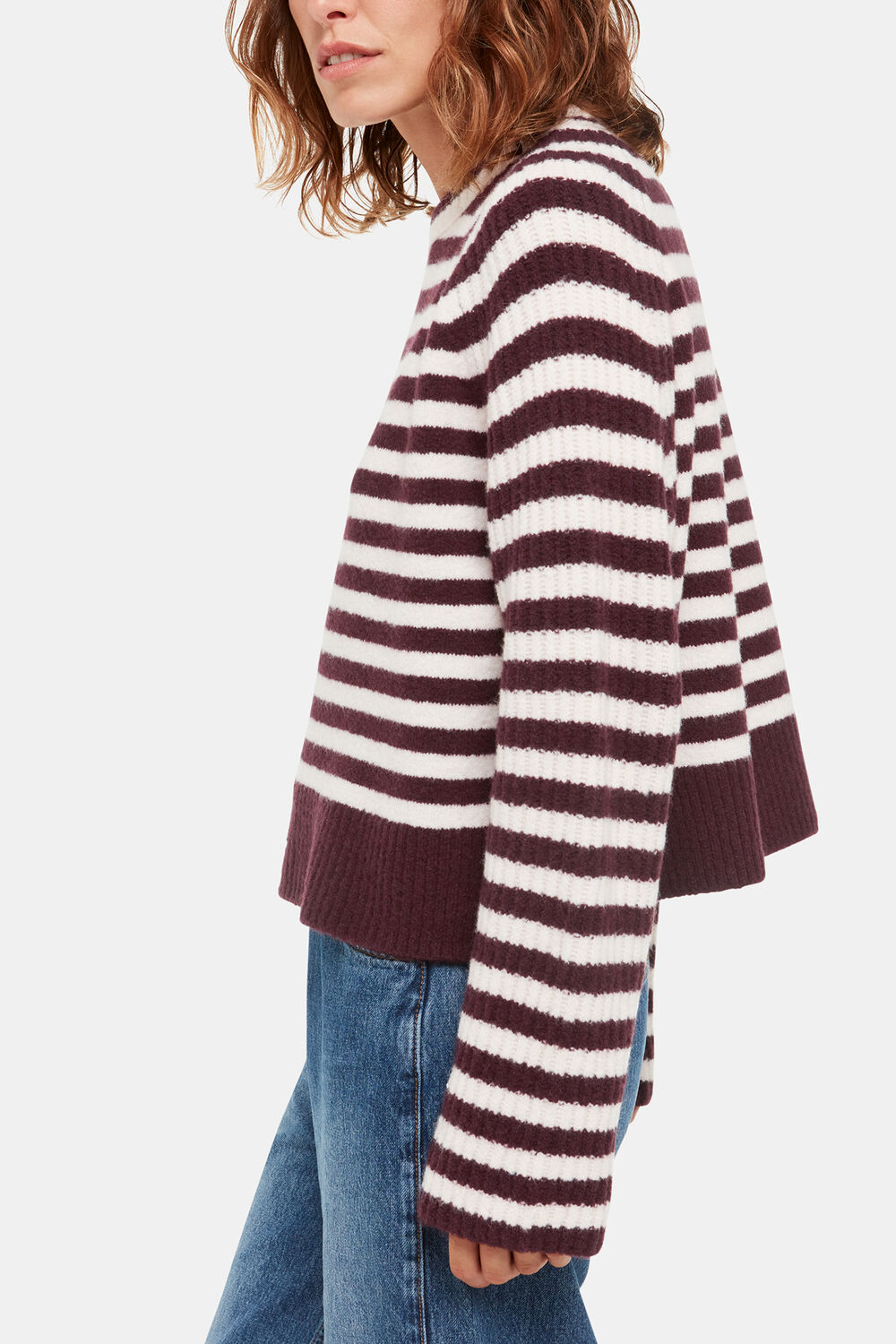 Wool Mix Stripe Crew