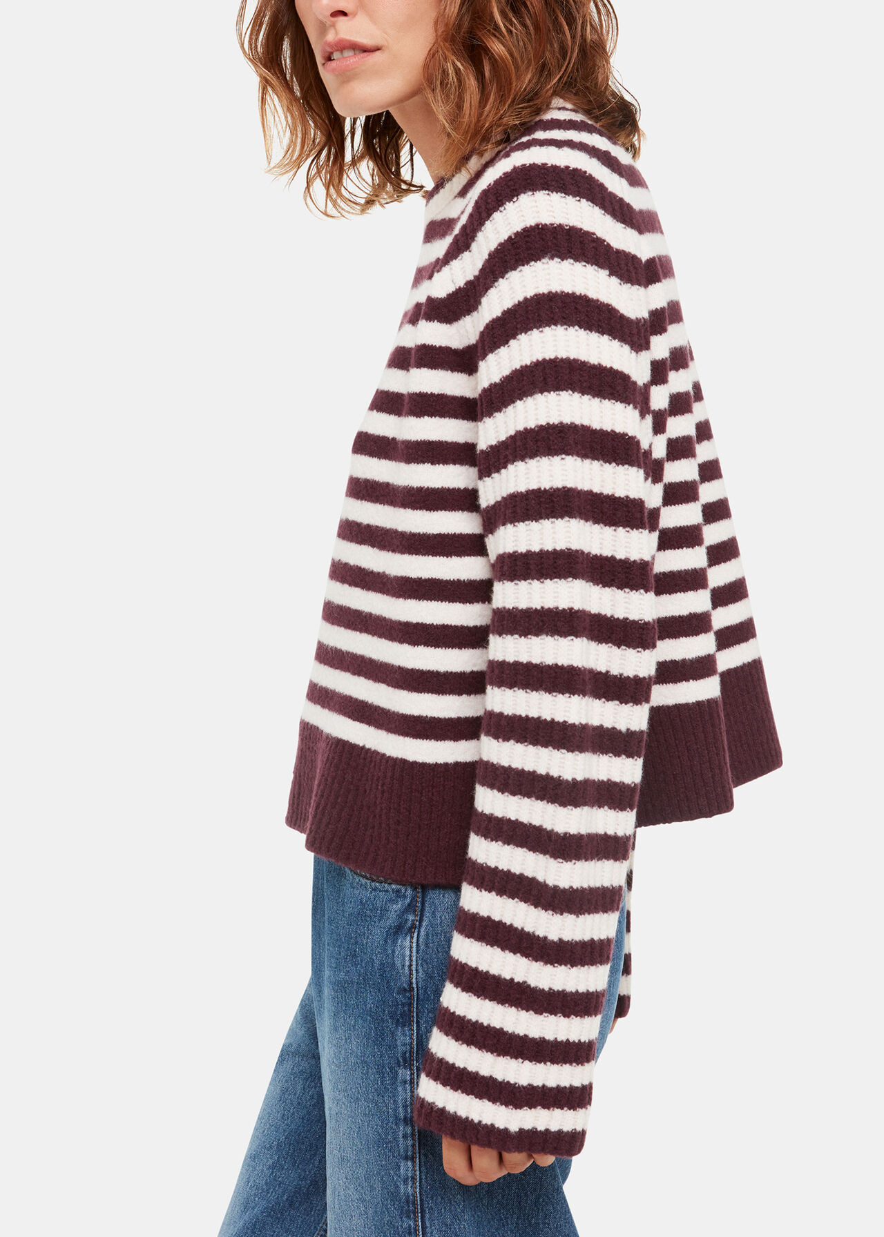 Wool Mix Stripe Crew