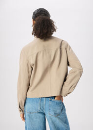 Funnel Neck Cotton Jacket