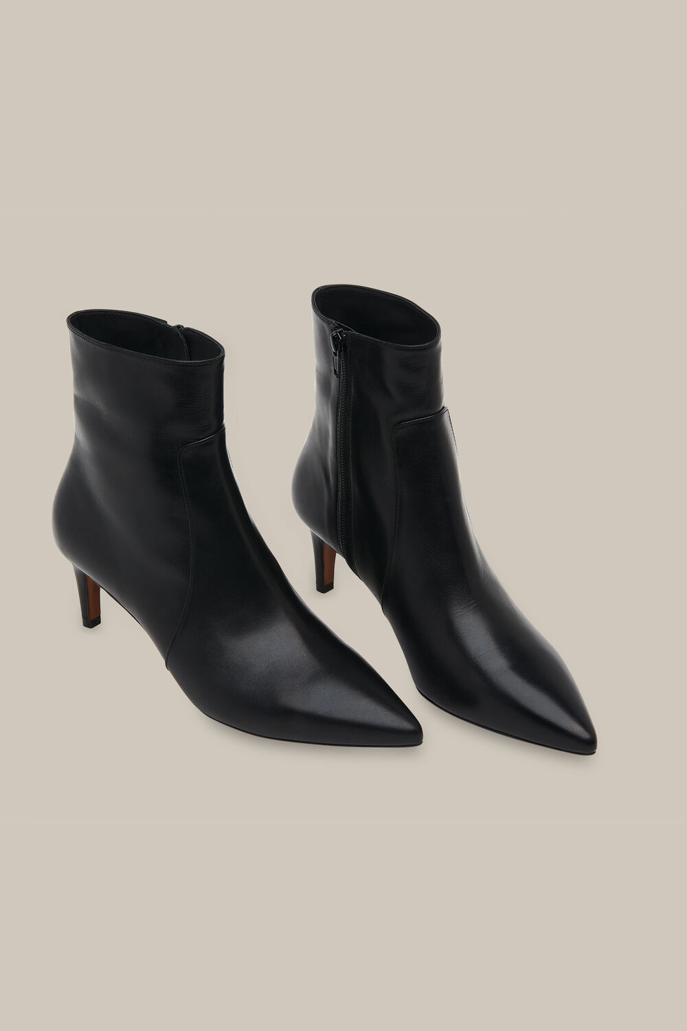 Celia Kitten Heel Boot Black