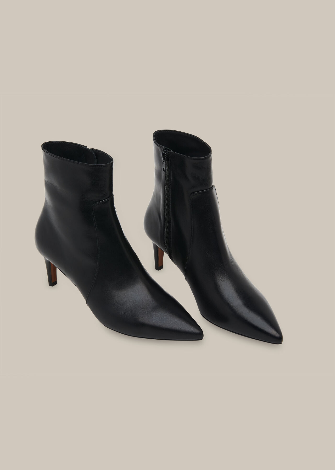 Celia Kitten Heel Boot Black