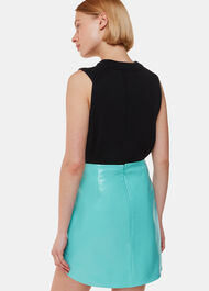 Patent Leather Mini Skirt