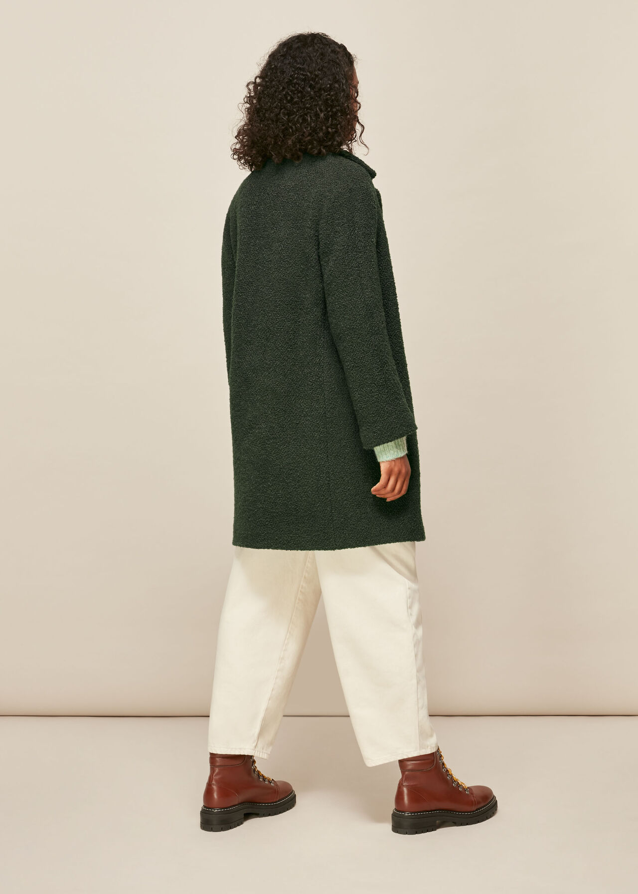 Boucle Double Breasted Coat