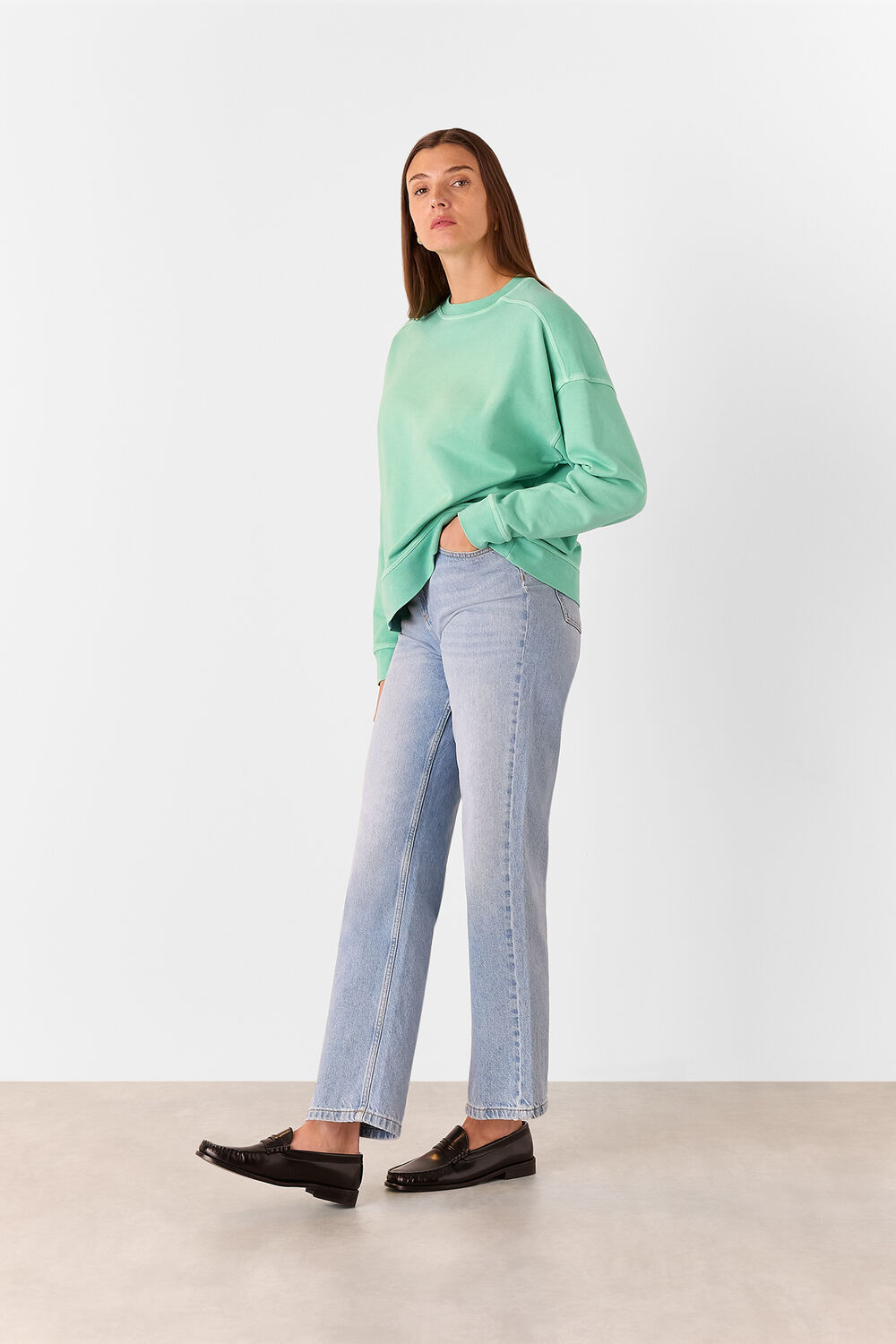 Green Relaxed Sweat