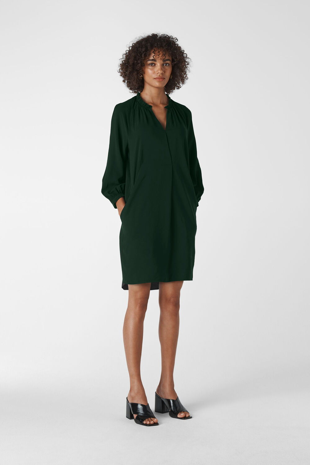 Enora Dress Dark Green