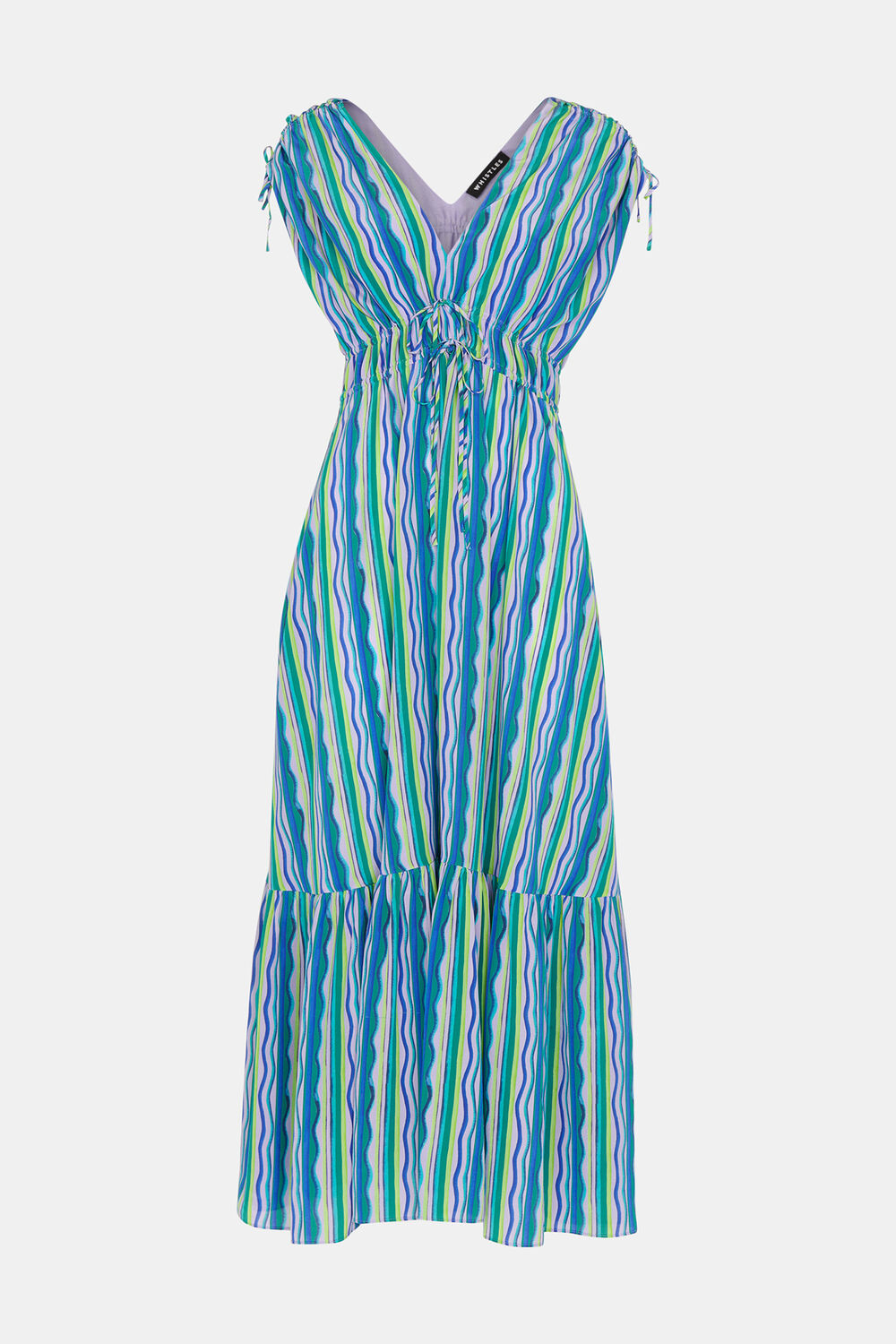 Wiggle Stripe Silk Dress