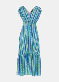 Wiggle Stripe Silk Dress