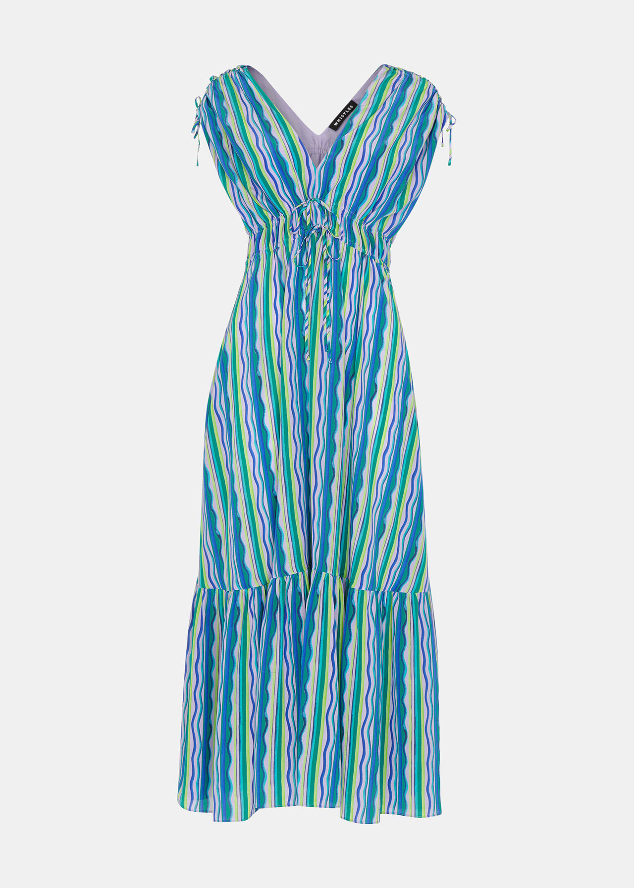 Wiggle Stripe Silk Dress