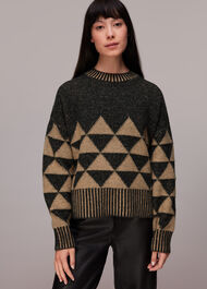 Contrast Geometric Jumper