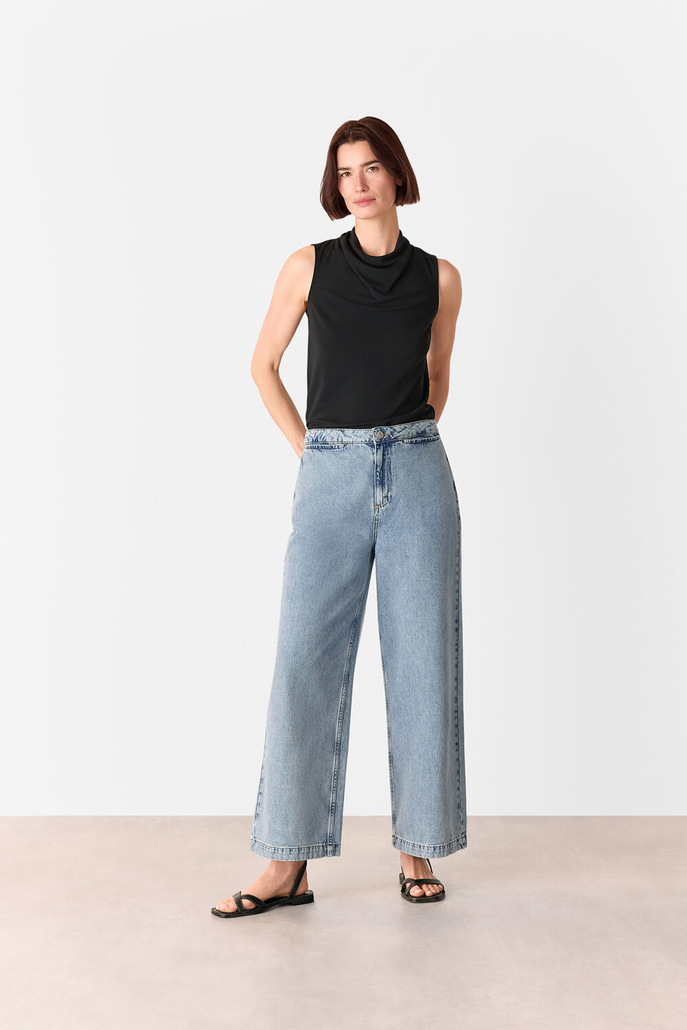 Cowl Neck Detail Top