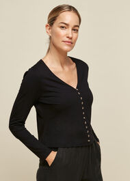 Sabrine Button Front Top