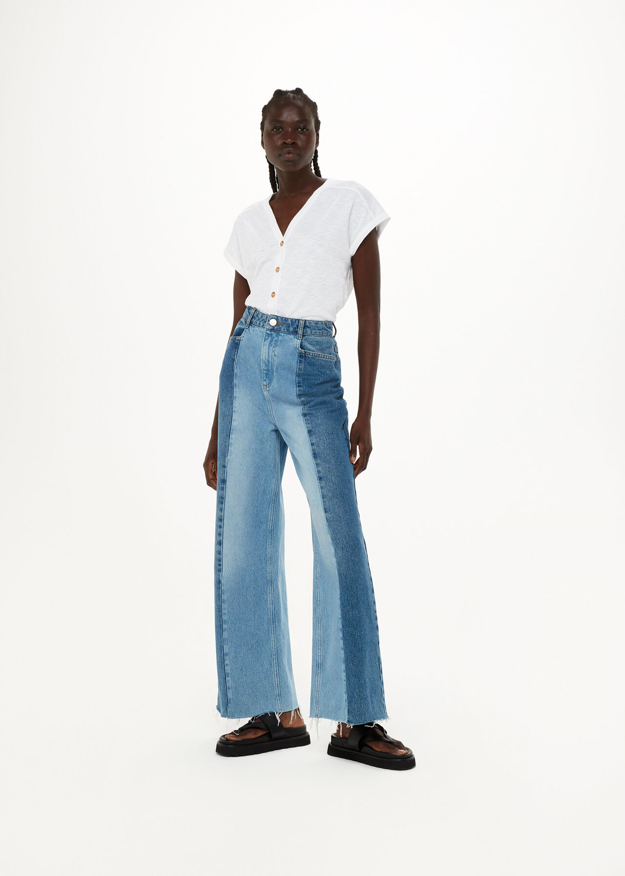 Aubrie Button Through Top