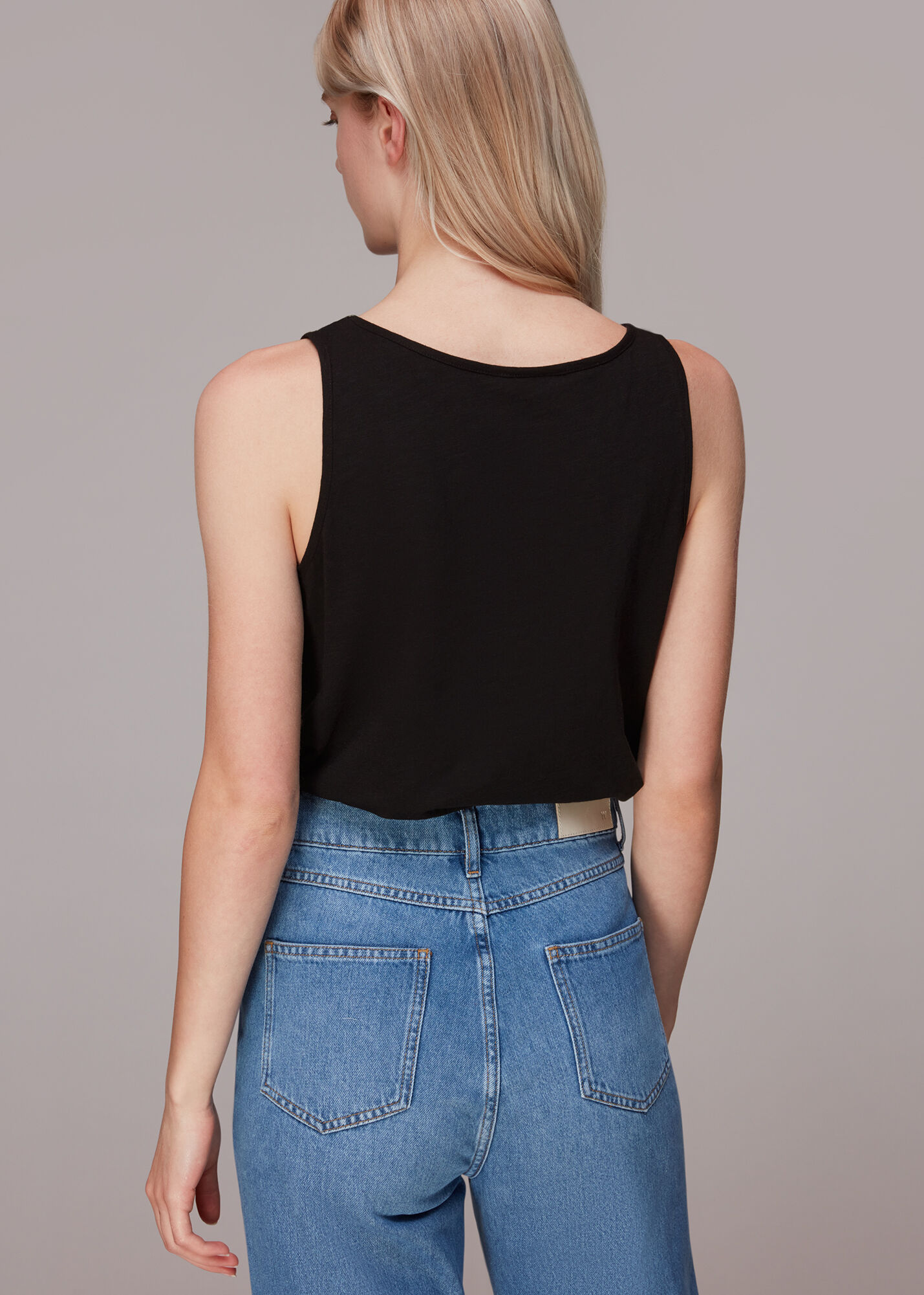 Black Raven Double Strap Tank | WHISTLES | Whistles US |