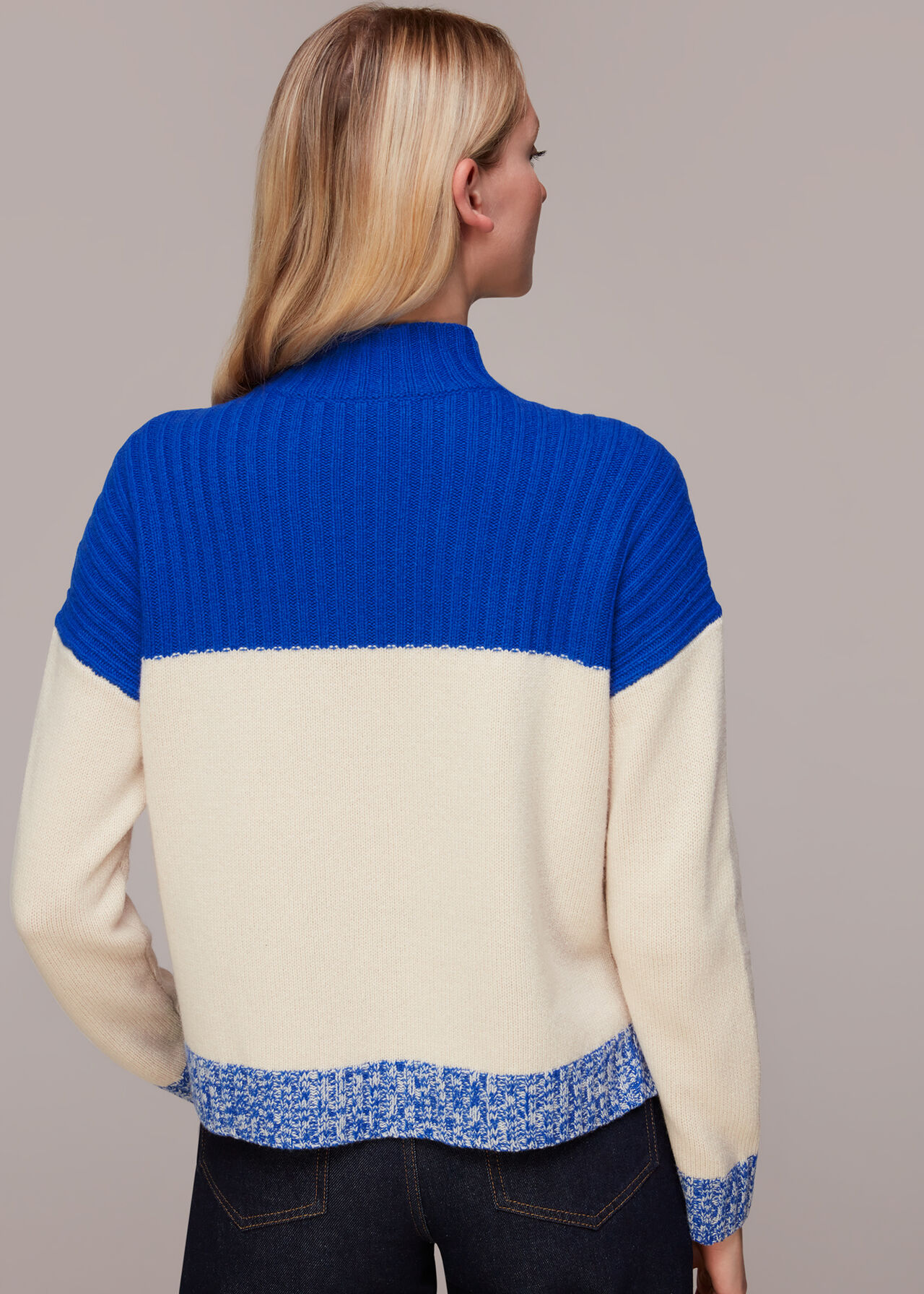 Mouline Trim Sweater