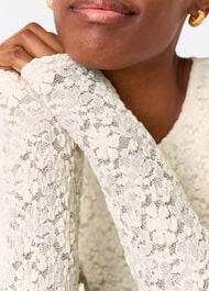 Jersey Lace Long Sleeve Top