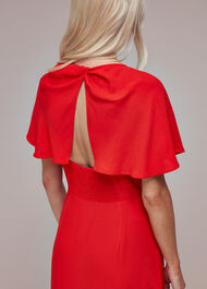 Petite Annabelle Cape Sleeve Dress