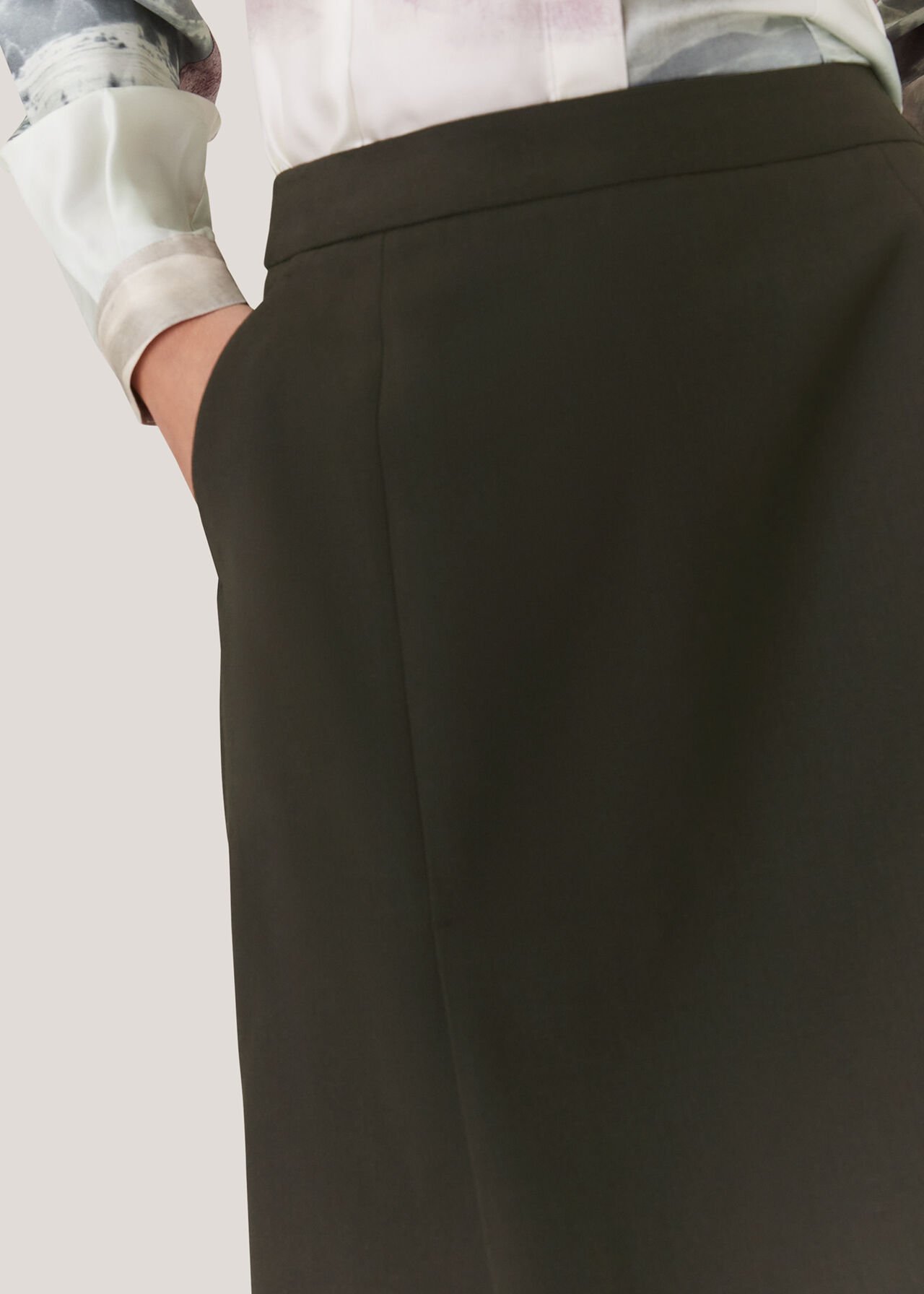 Natalie Wool Blend Skirt