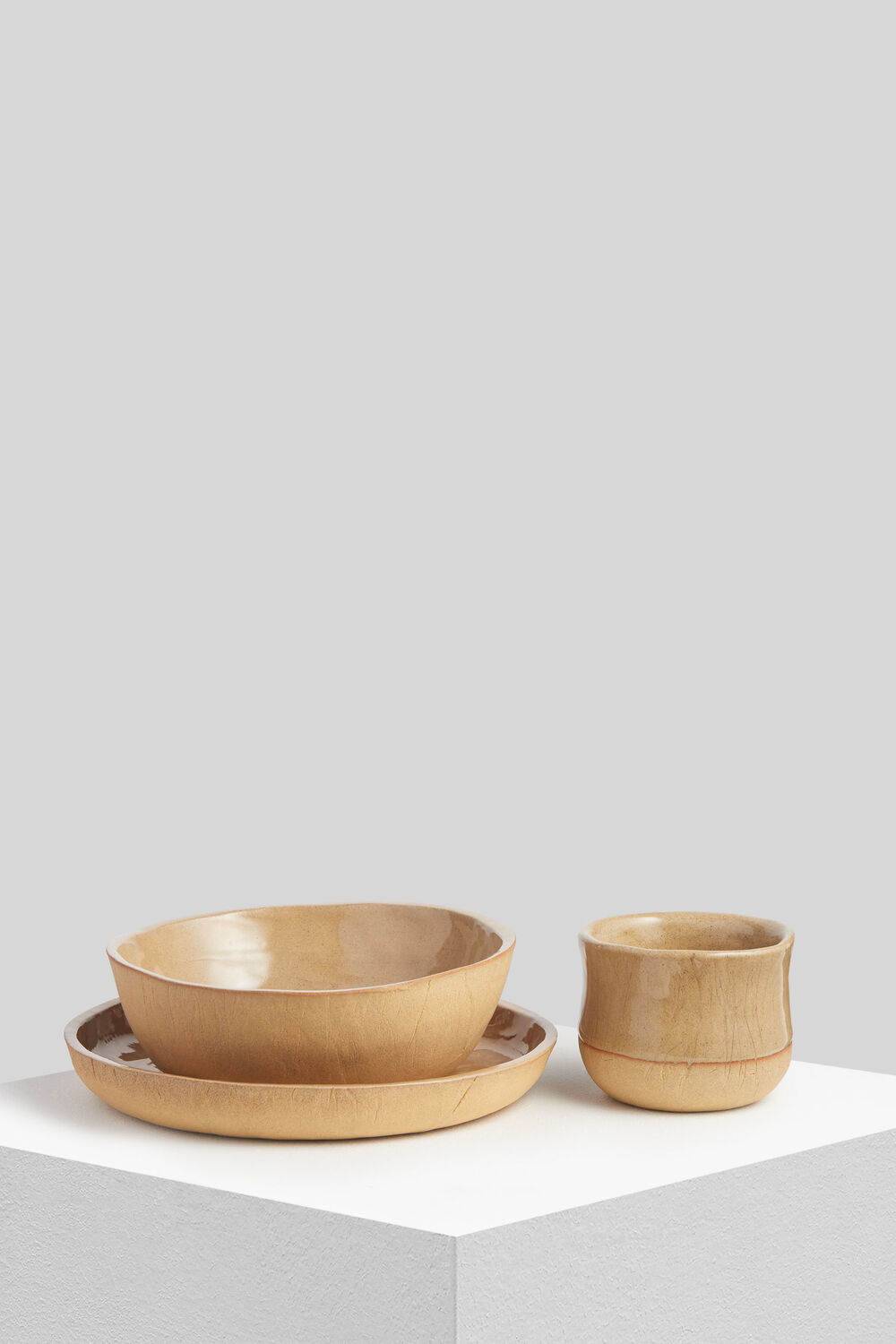Kana Medium Plate Beige