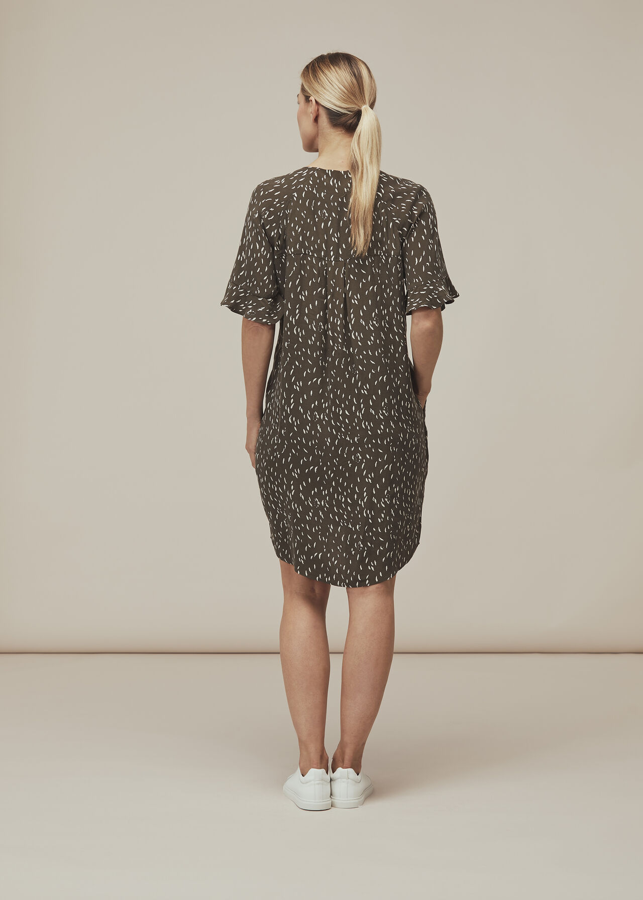 Fleck Print Alba Dress