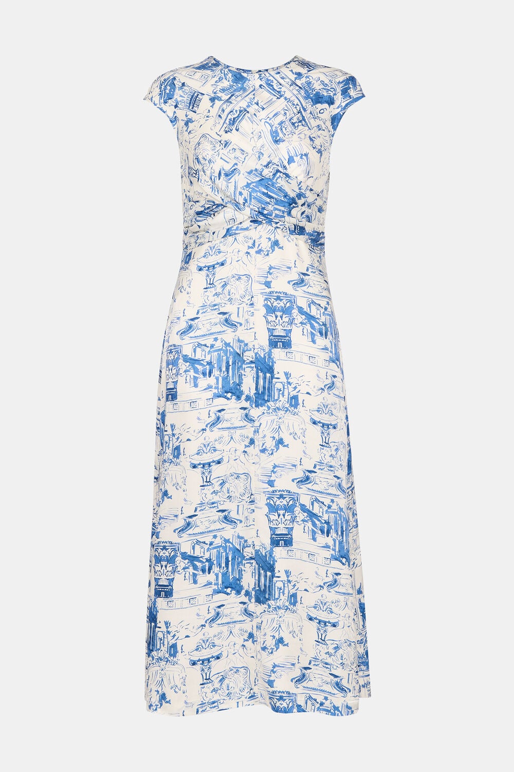 Rome Print Midi Dress