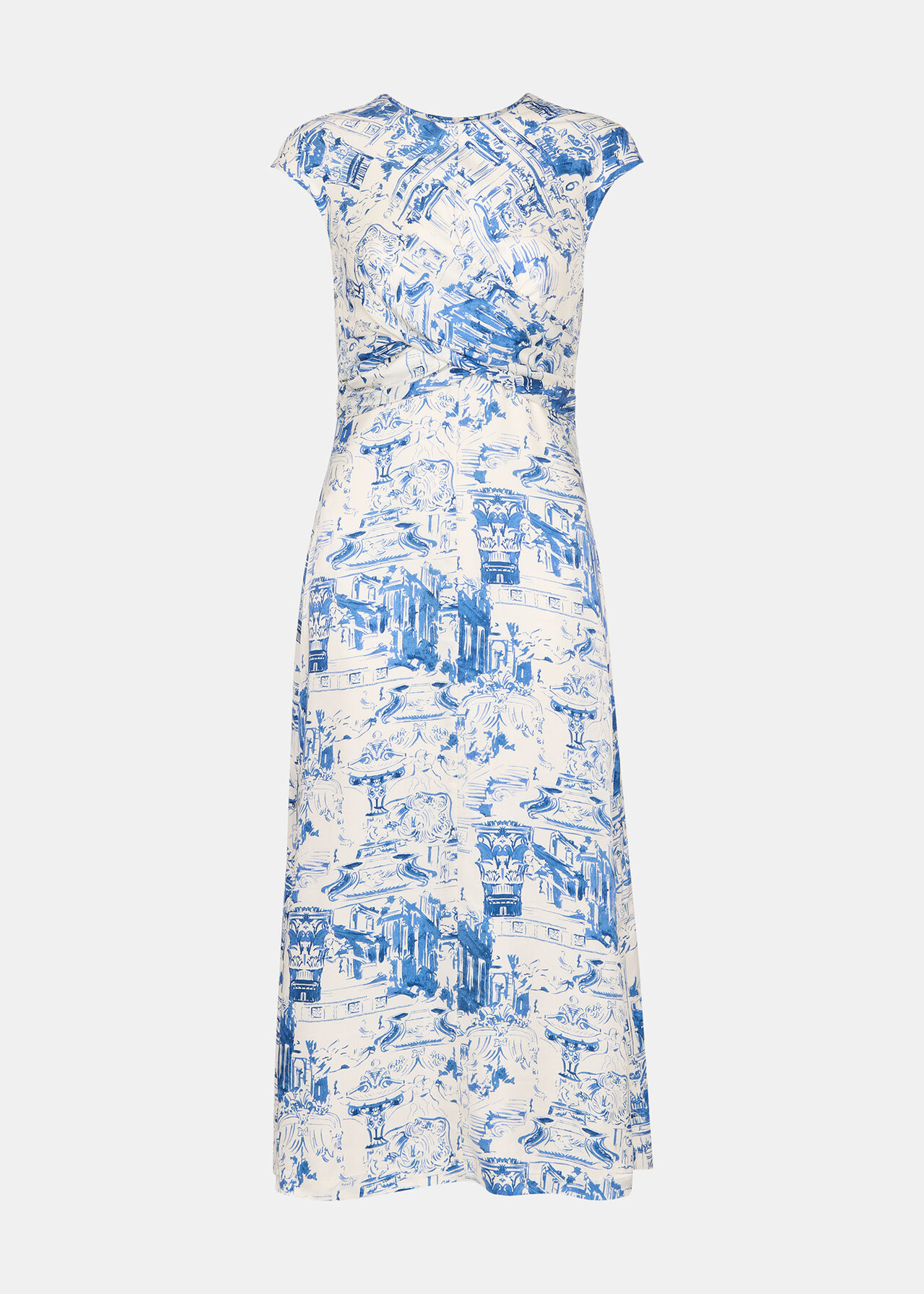 Rome Print Midi Dress