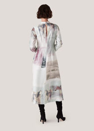 Wild Horse Print Silk Dress