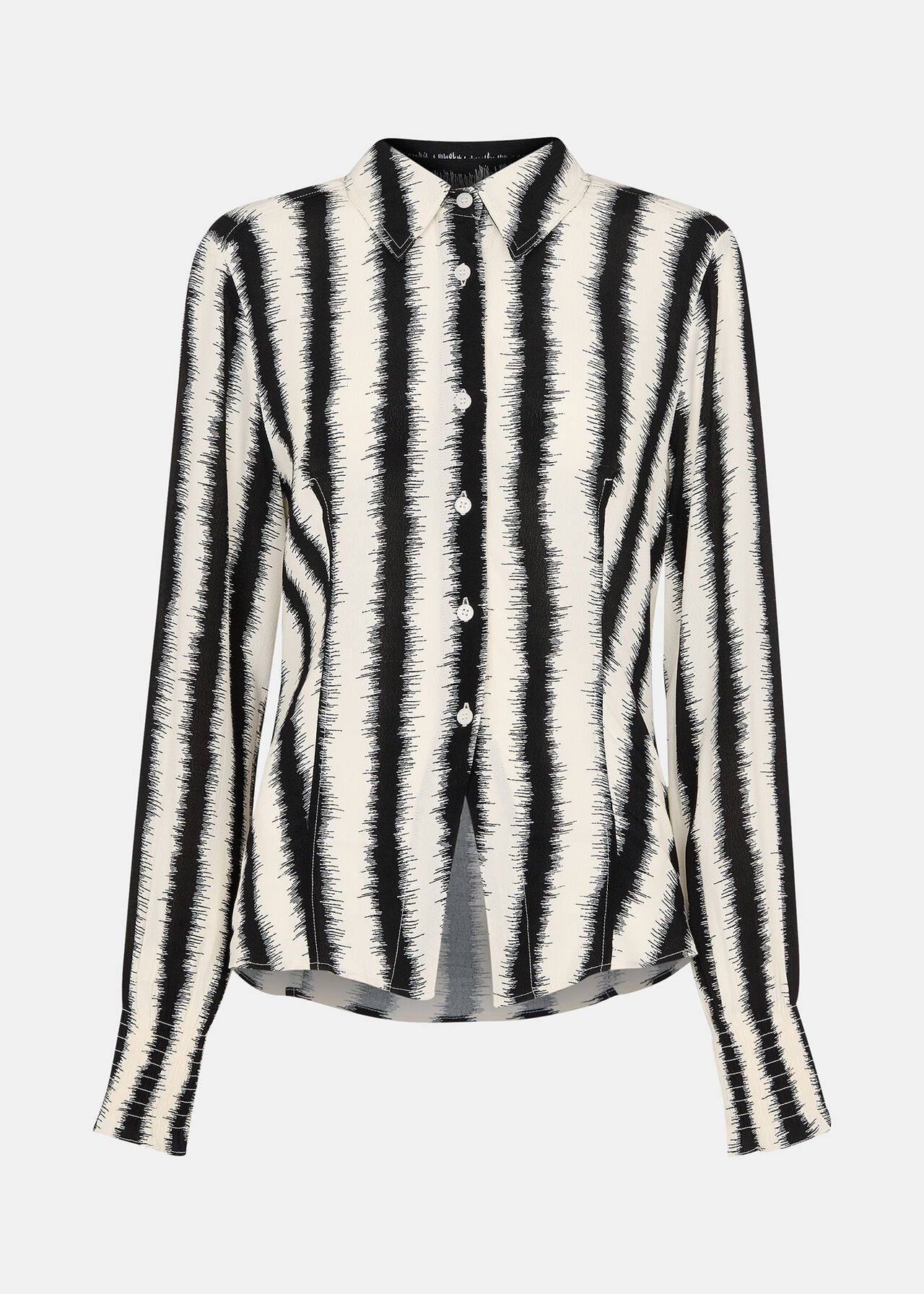 Petite Hazy Stripe Fitted Shirt