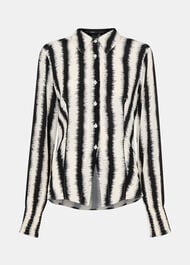 Petite Hazy Stripe Fitted Shirt
