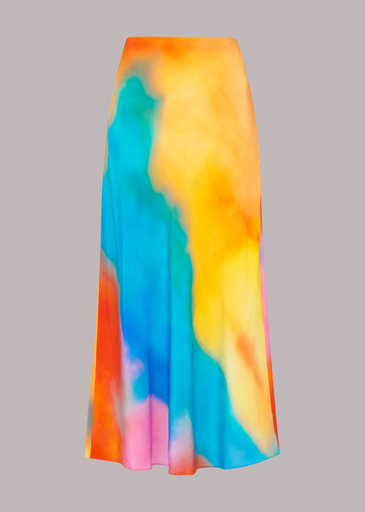 Bias Cut Rainbow Skirt