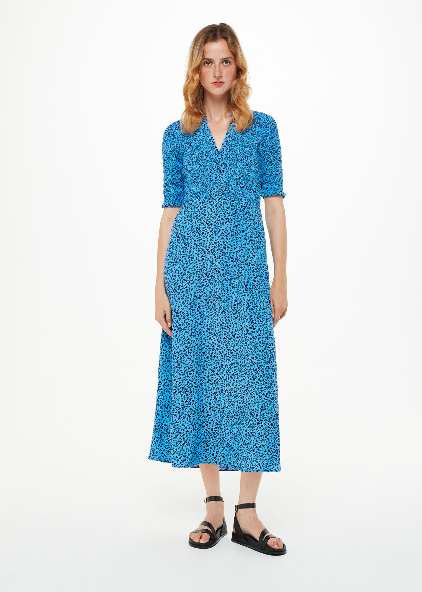 Whistles blue spot top dress