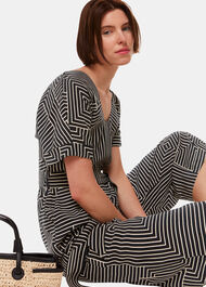 Angled Stripe Jumpsuit