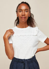 Broderie Insert T-Shirt