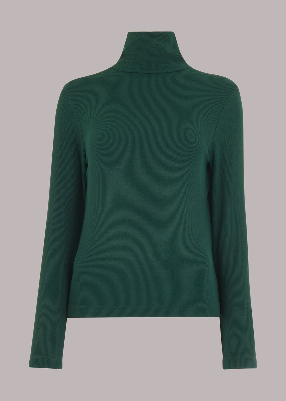 Essential Ribbed Polo Neck