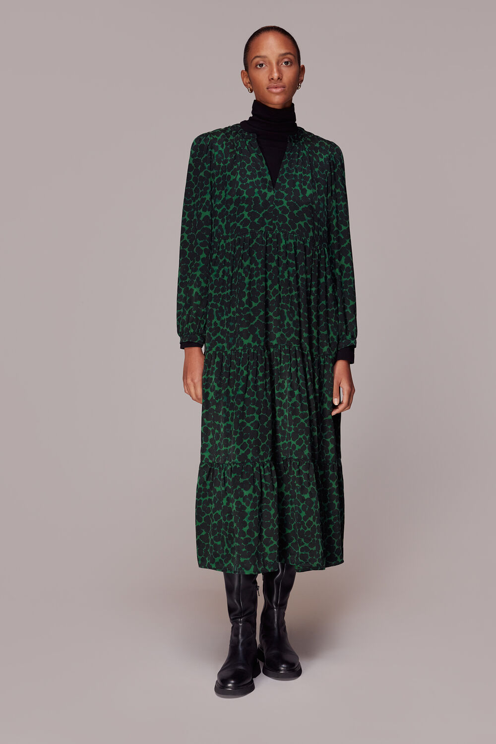 Smudge Animal Trapeze Dress