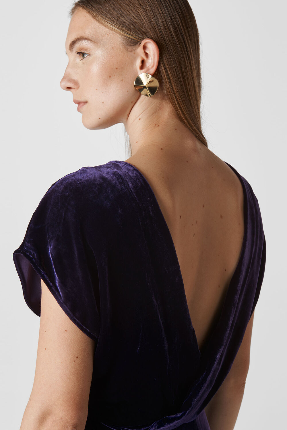 Mina Silk Mix Velvet Dress