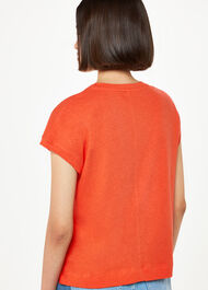 Ember Linen Mix Pocket Tee