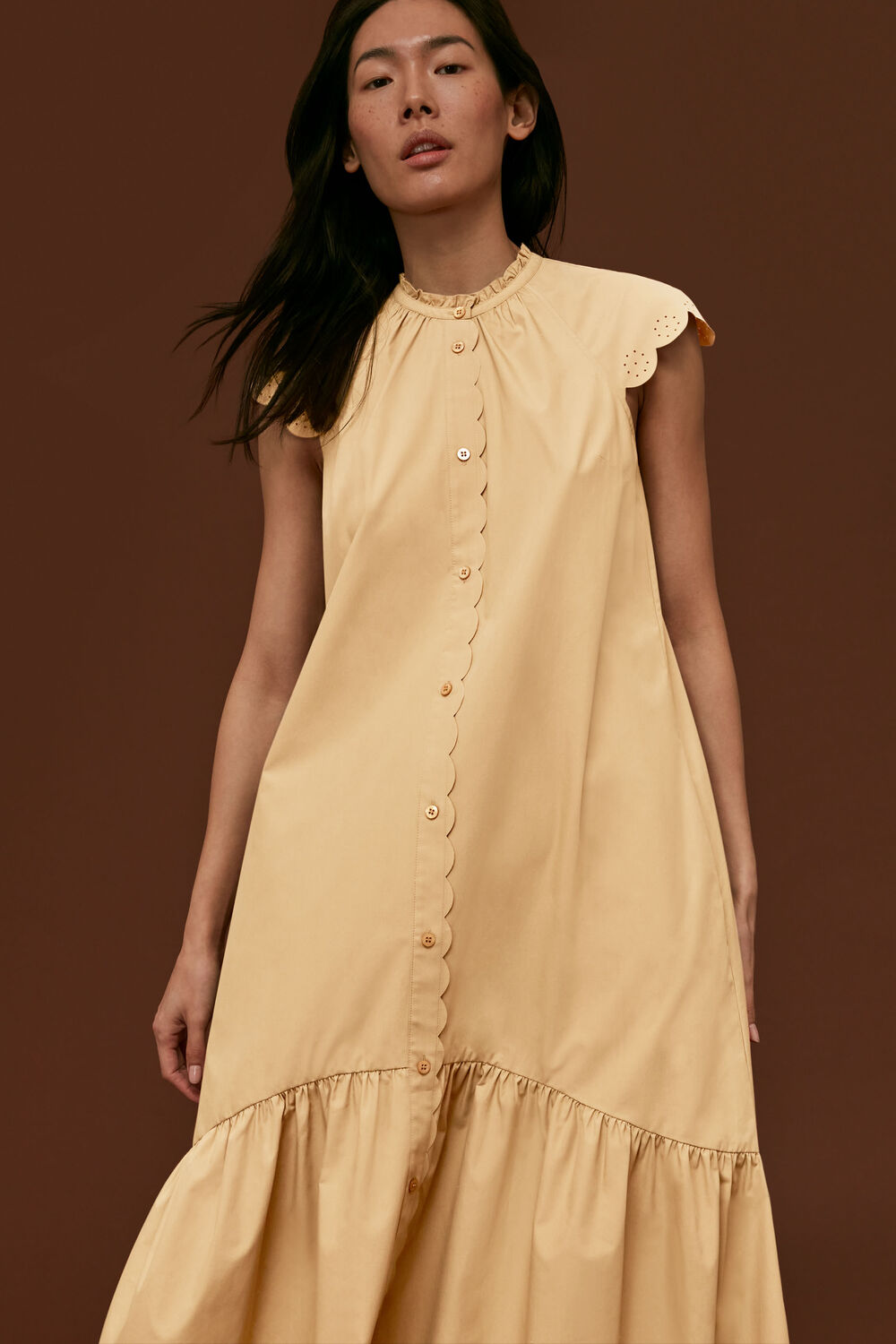 Elsie Broderie Shirt Dress