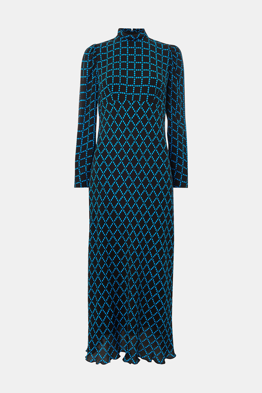 Abacus Check High Neck Dress