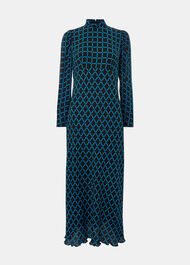 Abacus Check High Neck Dress