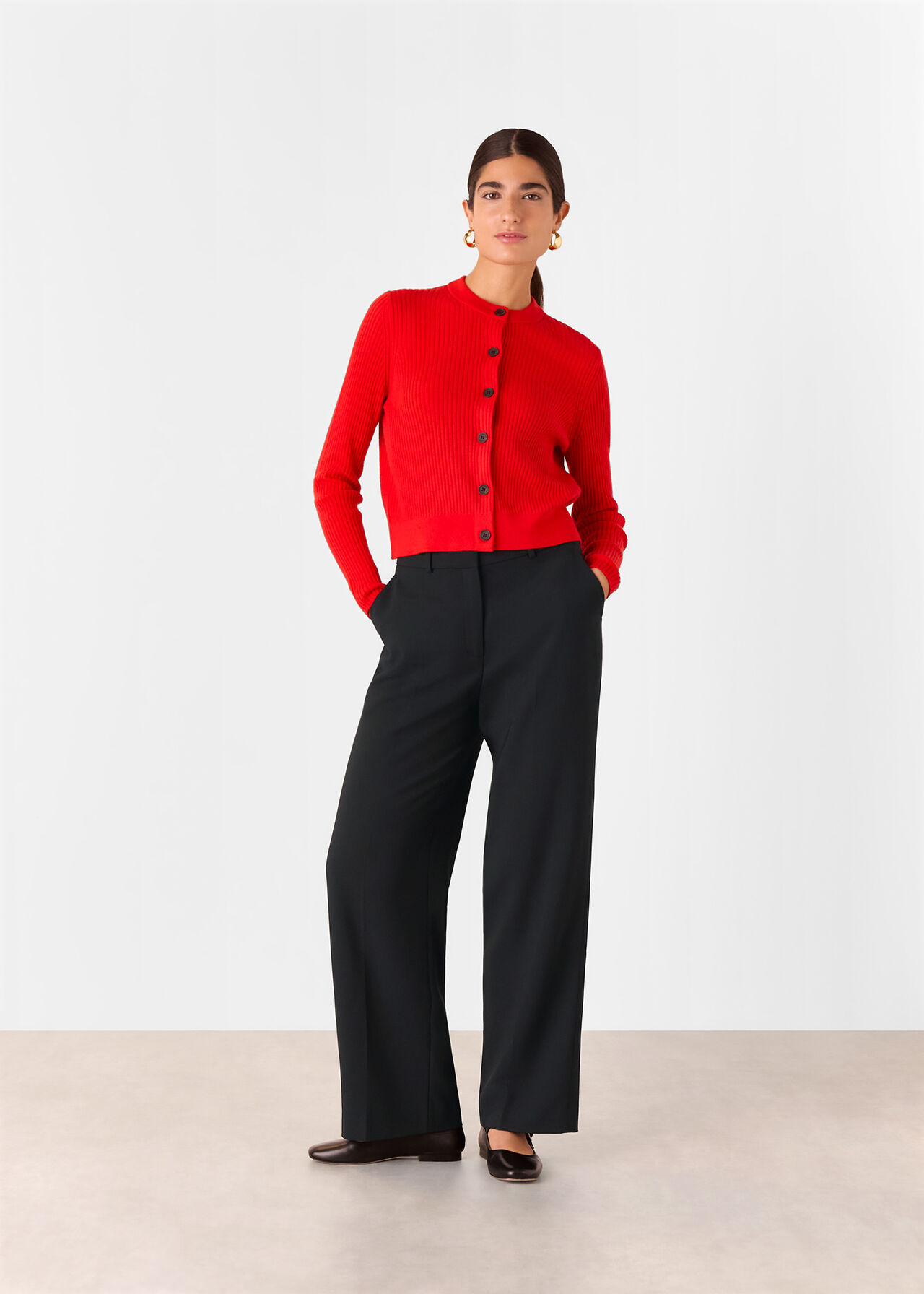 Amelie Wool Blend Trouser