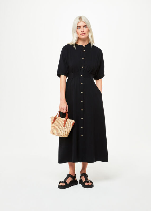 Black Petite Amber Midi Dress