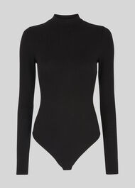 Open Back Bodysuit Black