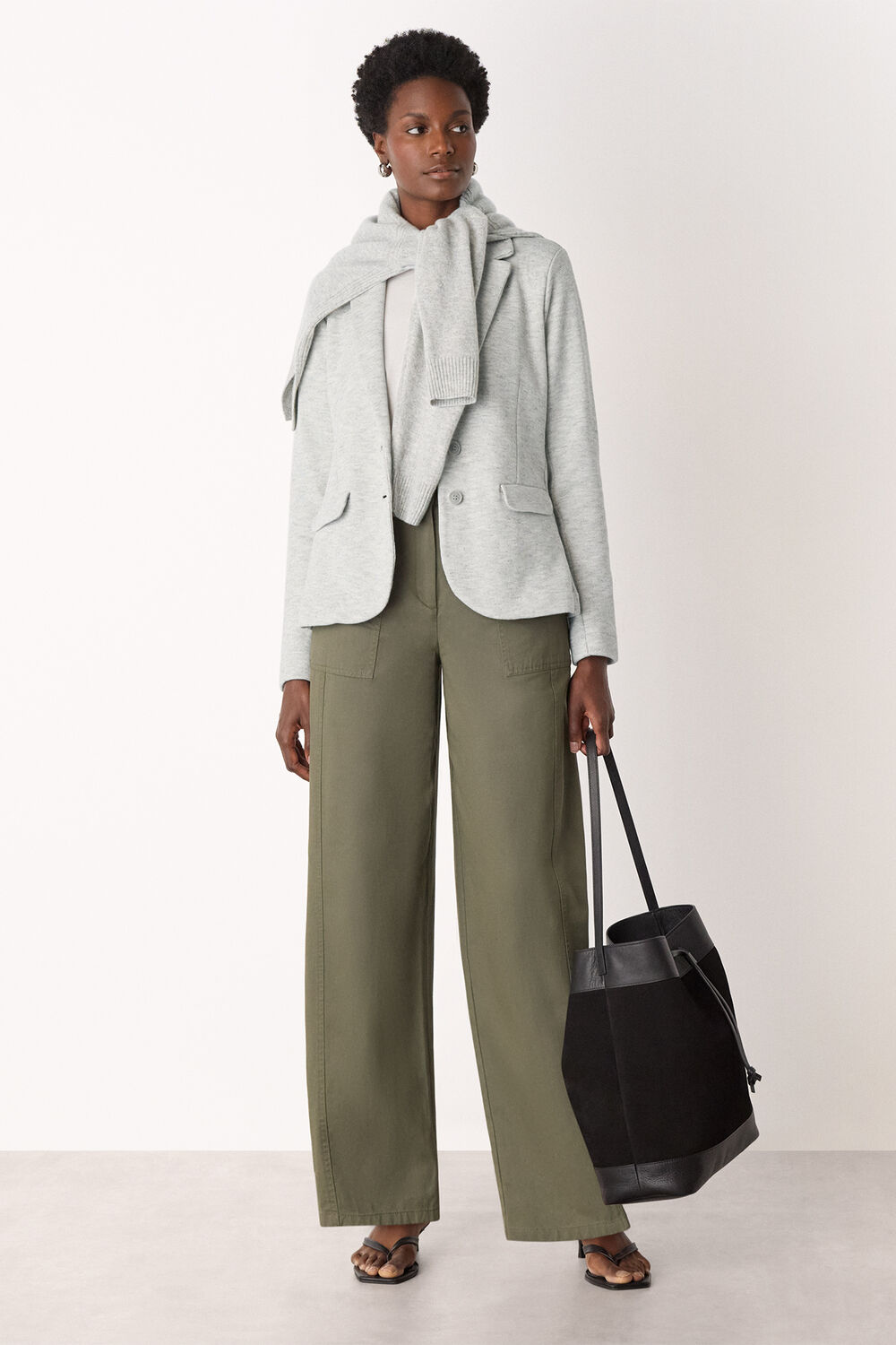 Slim Jersey Jacket Grey