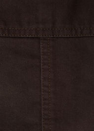 Belted Cotton Barrel Trouser