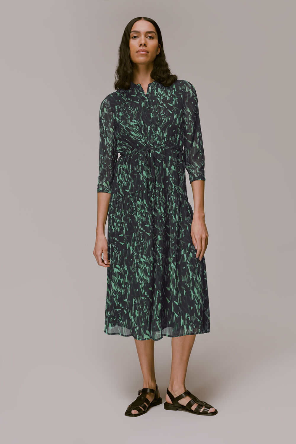 Abstract Brushstroke Dress