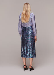 Sally Sequin Straight Skirt