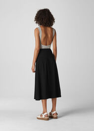 Tian Button Skirt Black