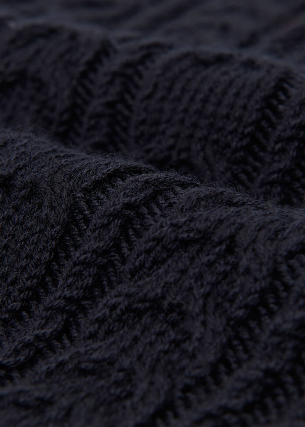 Wool Cable Detail Knit Tank
