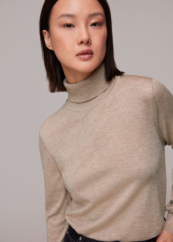 Sparkle Polo Neck Knit